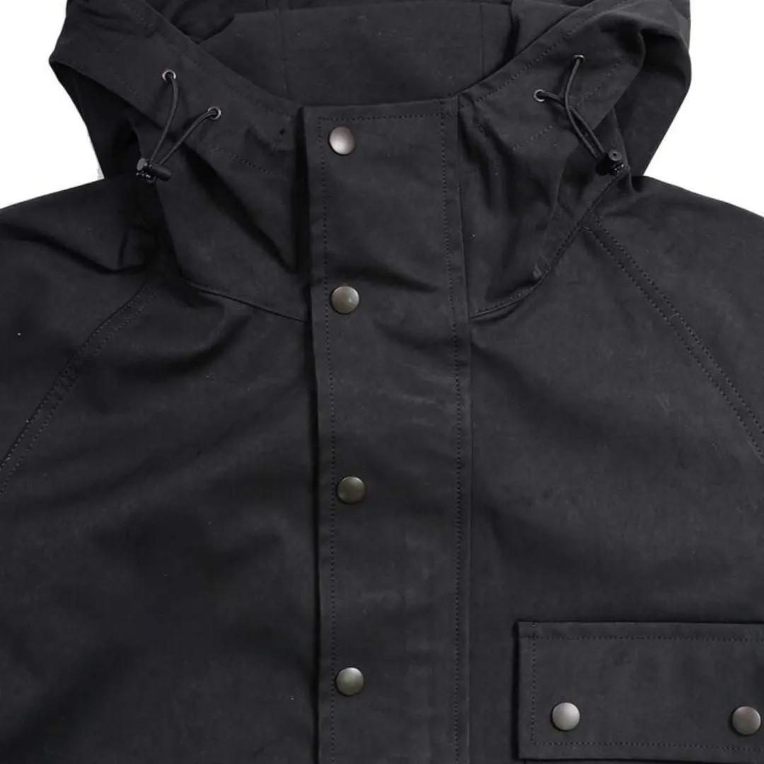 Black Trail Mountain Cotton Hooded Parka