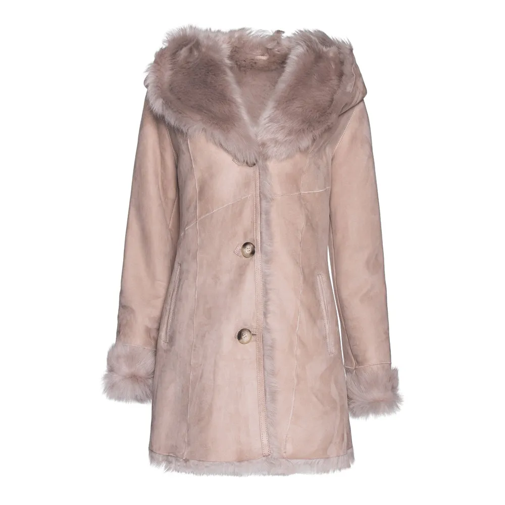 CODY Toscana Shearling Hooded Jacket