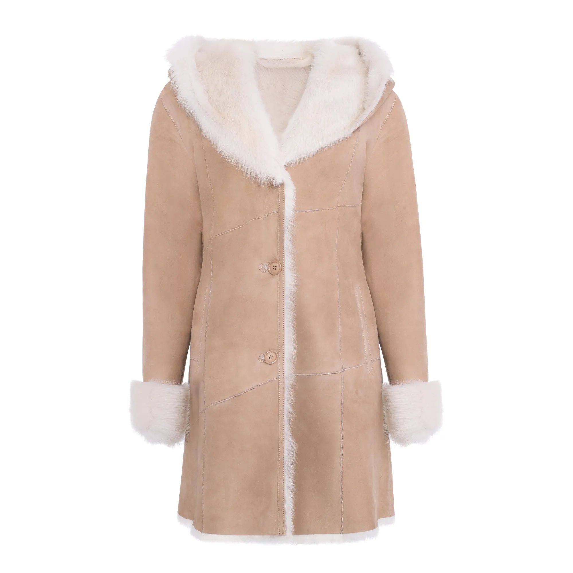 CODY Toscana Shearling Hooded Jacket
