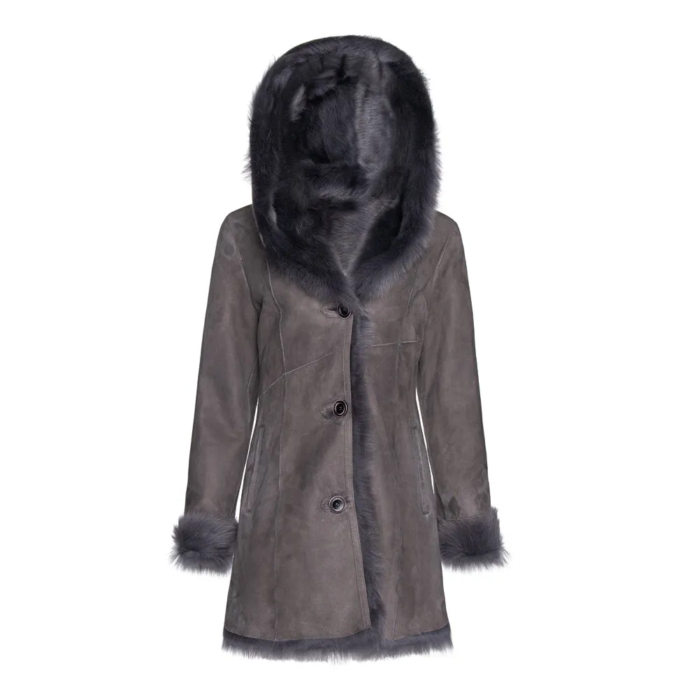CODY Toscana Shearling Hooded Jacket