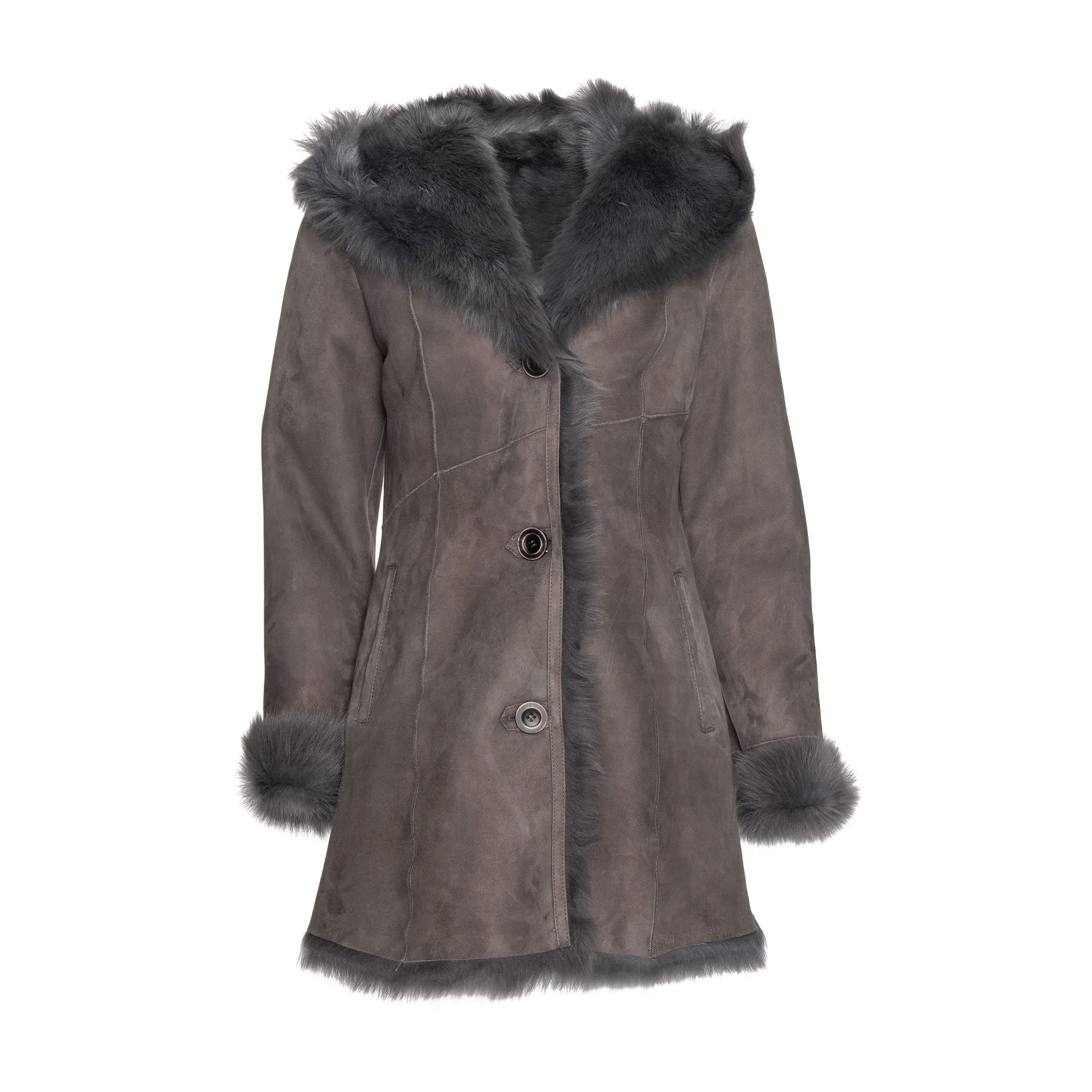 CODY Toscana Shearling Hooded Jacket