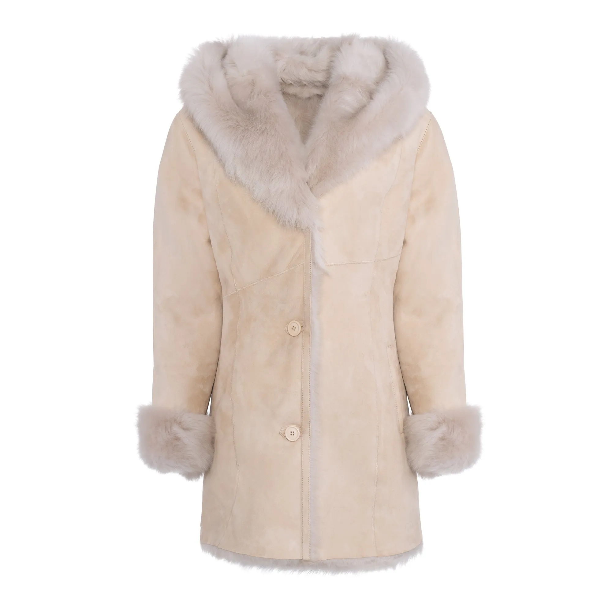 CODY Toscana Shearling Hooded Jacket