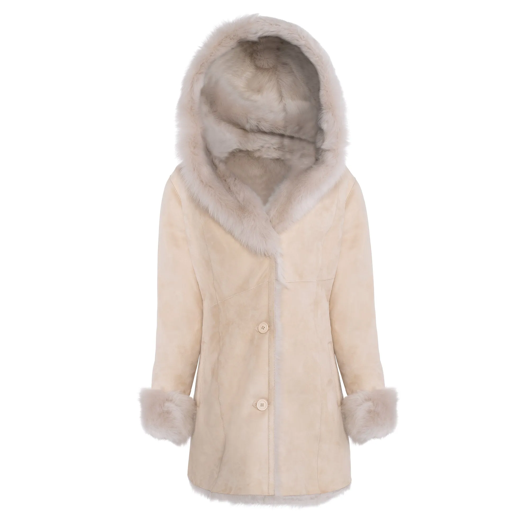 CODY Toscana Shearling Hooded Jacket
