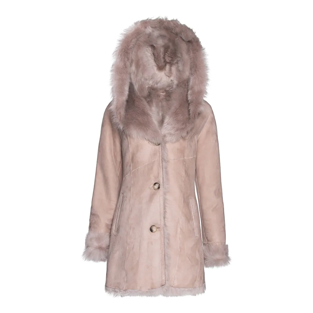 CODY Toscana Shearling Hooded Jacket