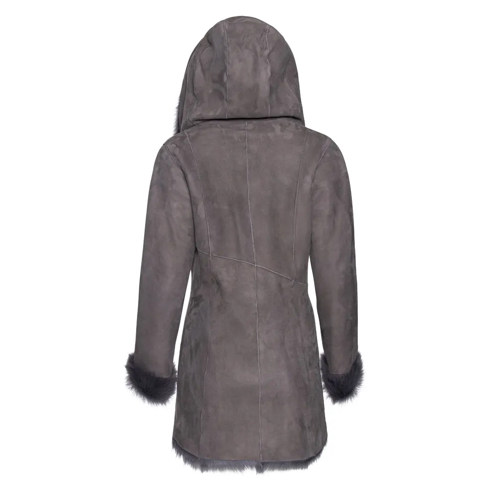 CODY Toscana Shearling Hooded Jacket