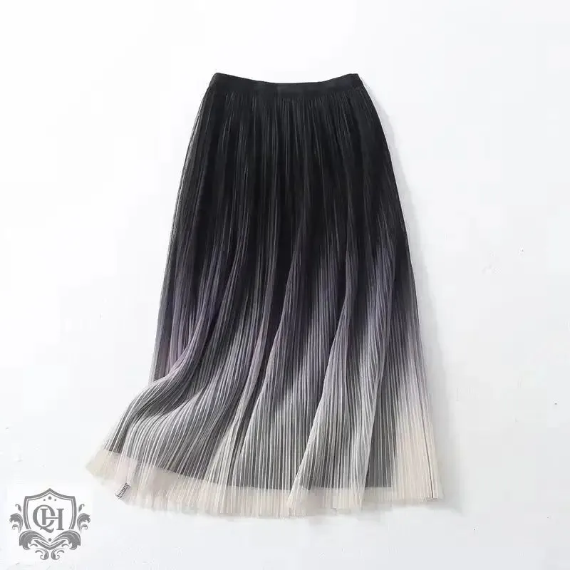 Colour Gradient Midi Skirt