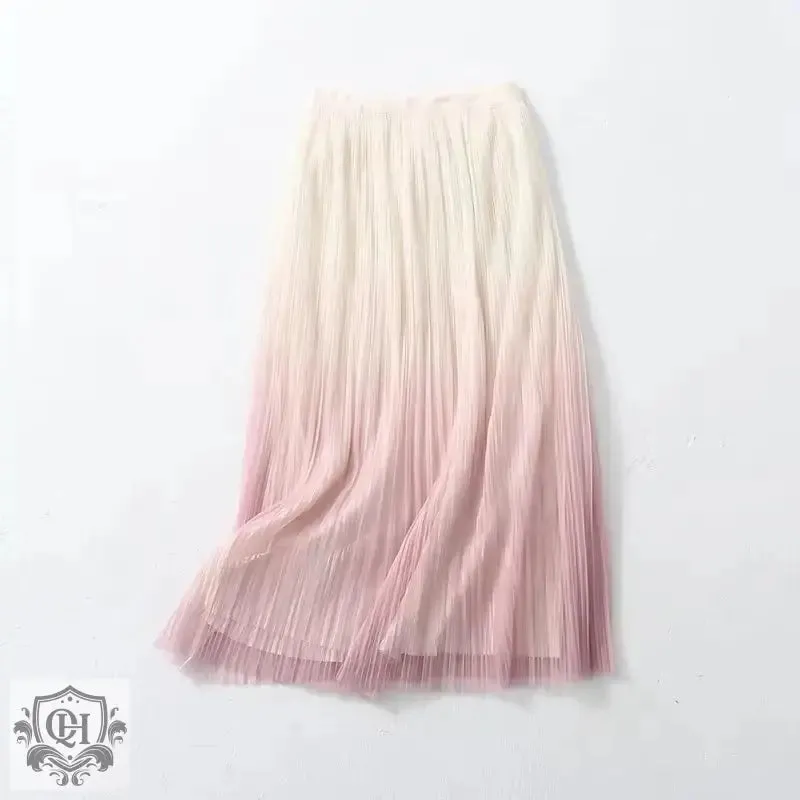 Colour Gradient Midi Skirt
