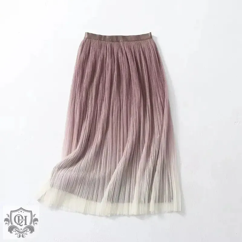 Colour Gradient Midi Skirt