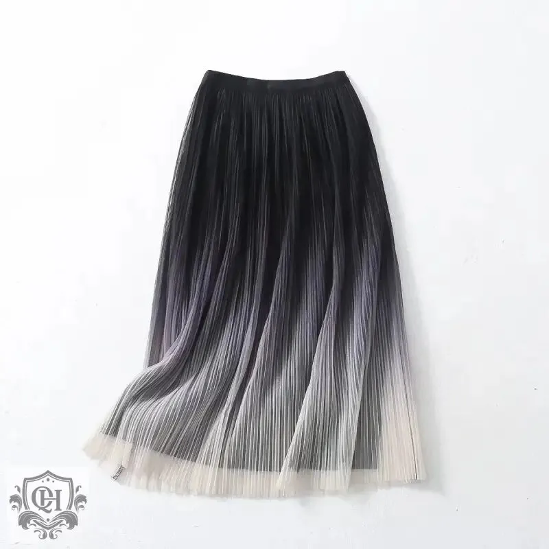 Colour Gradient Midi Skirt