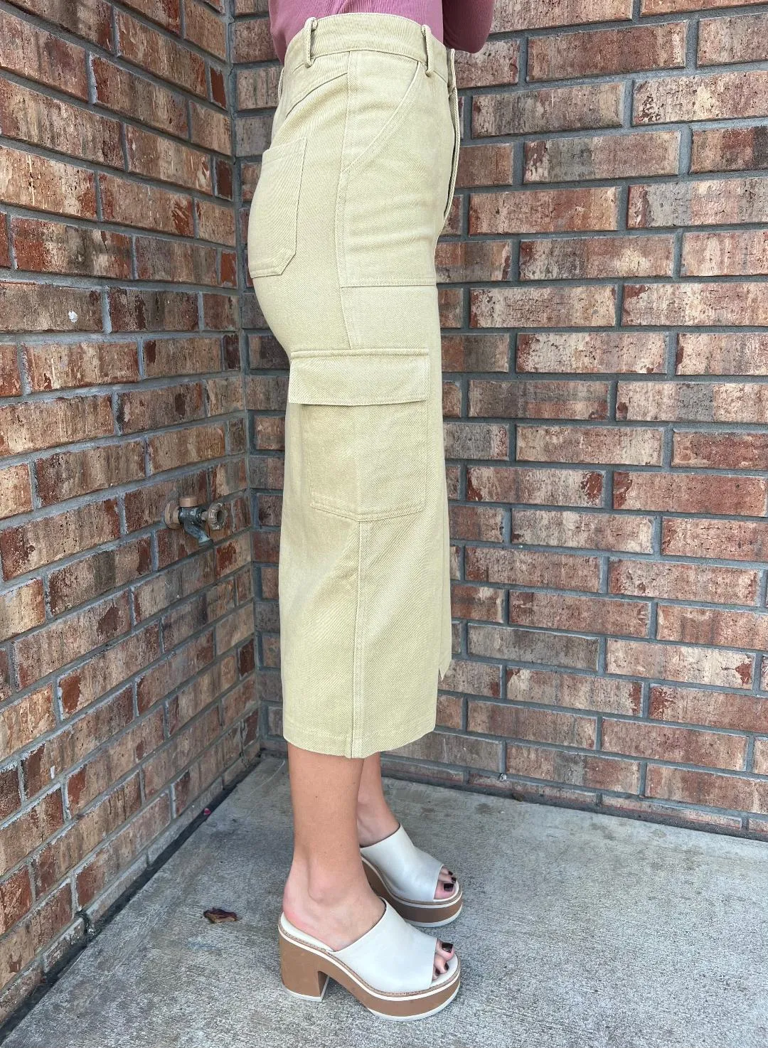 Indie Cargo Denim Skirt