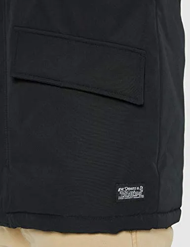 Levi's Woodside Utility Parka Giacca, Jet Black, L Uomo
