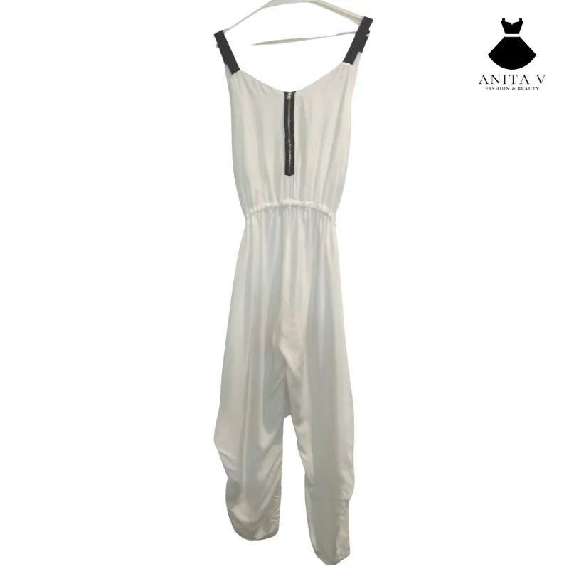Taylor white jumpsuit, size L/12-Hire Only
